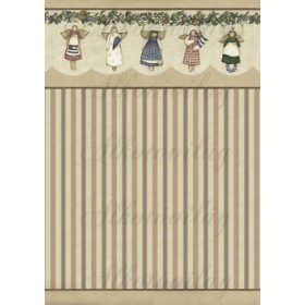 Rusztikus papír angyalkákkal