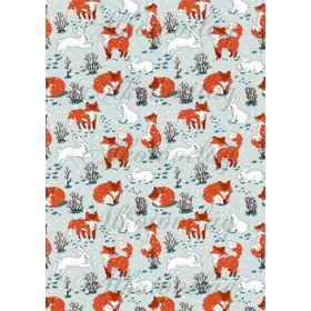 Rókák, nyuszik hóesésben