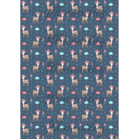 Sapkás őzikék felhők és csillagok között