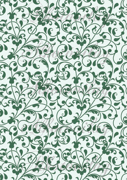 Sötétzöld indás háttér világoszöld alappal