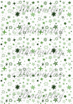 Zöld csillagok többféle formában