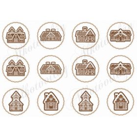 Mézeskalács házikók csavart körökben