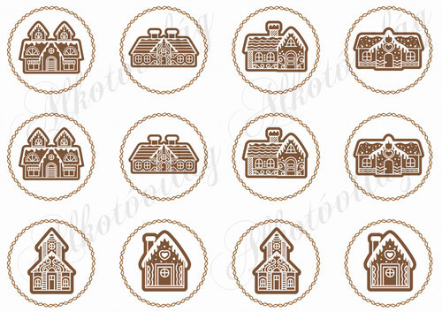 Mézeskalács házikók csavart körökben