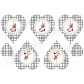 Négyzetrácsos szívek - KORCSOLYÁVAL