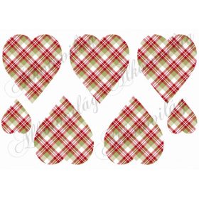 Négyzetrácsos szívek karácsonyi színekben2