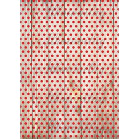 Piros pöttyök fa deszkán