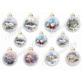 Vintage karácsonyi gömbök