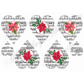 Kottás szívek mikulásvirágokkal