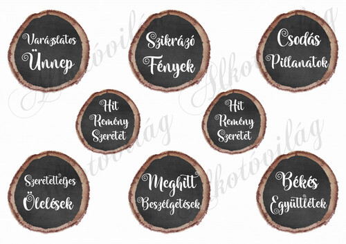 Különleges feliratok krétatáblán