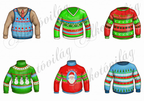 Bohókás karácsonyi pulcsik