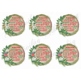 Fakorongok koszorúkkal, szavakkal