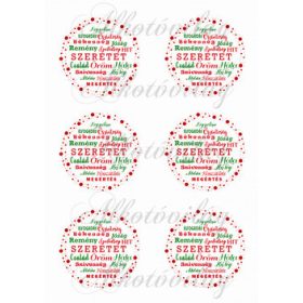 Szavak piros pöttyös keretben NAGYBAN