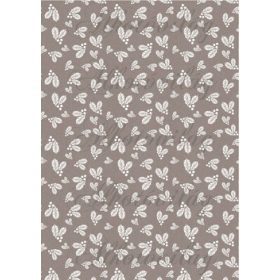 Kraft papír magyal levelekkel, bogyókkal