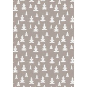 Kraft papír fenyőfákkal