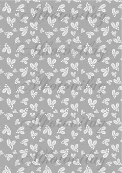 Szürke alapon magyal levelek és bogyók