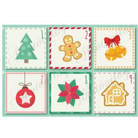 Színes adventi naptár nagyban 1. rész