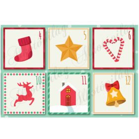 Színes adventi naptár nagyban 2. rész