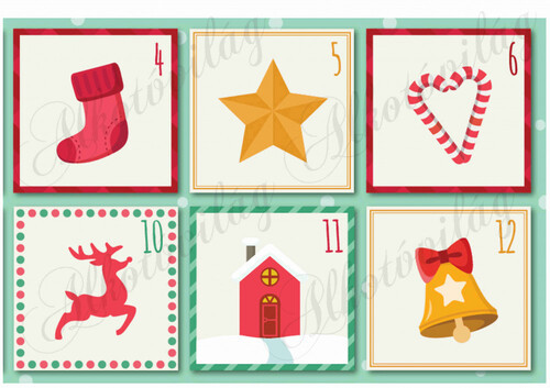 Színes adventi naptár nagyban 2. rész