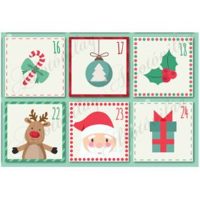 Színes adventi naptár nagyban 3. rész