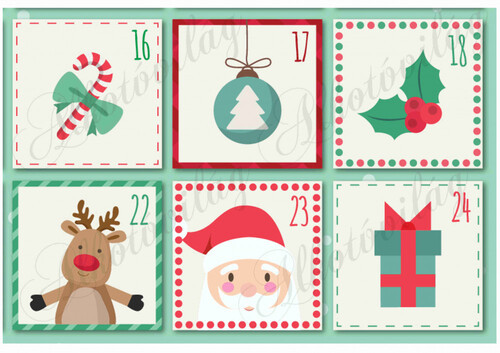 Színes adventi naptár nagyban 3. rész