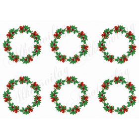 Karácsonyi koszorúk piros masnikkal