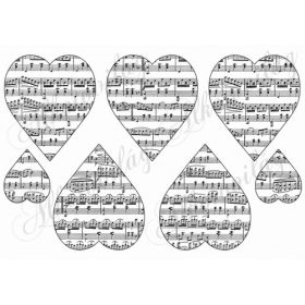 Fekete kottás duci szívek