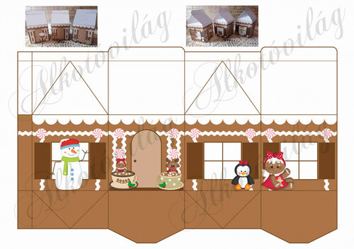 Hajtogatható mézeskalácsház 2