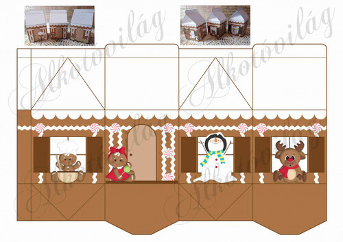 Hajtogatható mézeskalácsház 3