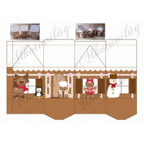 Hajtogatható mézeskalácsház