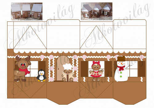 Hajtogatható mézeskalácsház