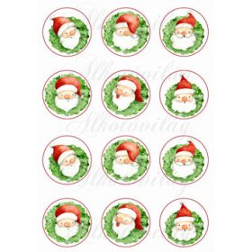 Kézzel festett jópofa mikulások körökben KICSIBEN