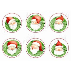 Kézzel festett jópofa mikulások körökben