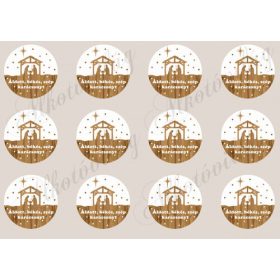 Betlehemes sziluett fa alapon KICSIBEN