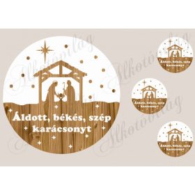 Betlehemes sziluett fa alapon