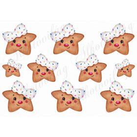 Mézi csillagok kicsiben (Kb. 7  x 7 cm)