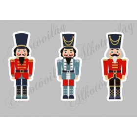 Diótörő figurák fehér háttérrel