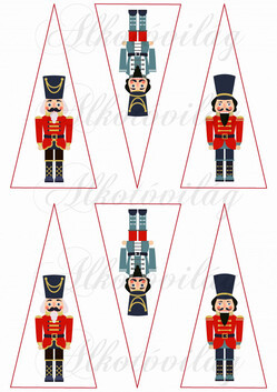 Diótörő figurák fenyő formában karácsonyfadíszhez