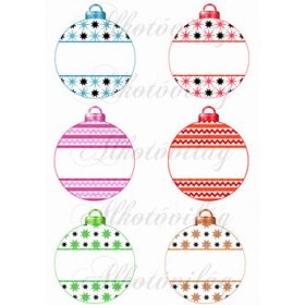 Karácsonyfa gömbök ÜRESEN 2