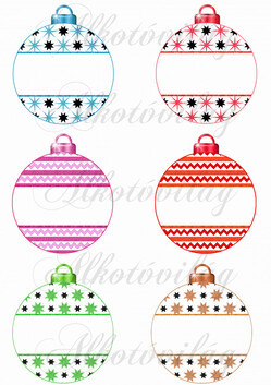 Karácsonyfa gömbök ÜRESEN 2