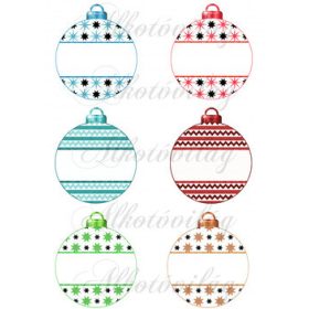 Karácsonyfa gömbök ÜRESEN