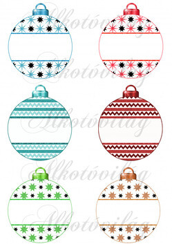 Karácsonyfa gömbök ÜRESEN