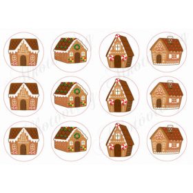 Mézeskalács házak színes cukorkákkal