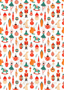 Retro karácsonyfadíszek diótörővel