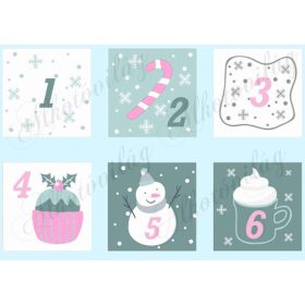 Adventi naptár pasztell színekben NAGYBAN - 1. rész