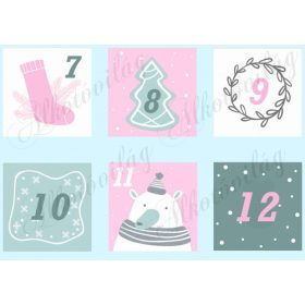 Adventi naptár pasztell színekben NAGYBAN - 2. rész