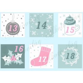 Adventi naptár pasztell színekben NAGYBAN - 3. rész