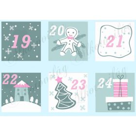 Adventi naptár pasztell színekben NAGYBAN - 4. rész