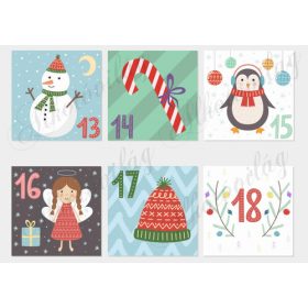   Adventi naptár retro színekben cuki figurákkal - NAGYBAN - 3. rész