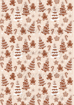 Mézibabák karácsonyfákkal, hópelyhekkel