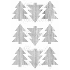 Fa erezetes fenyőfák -szürkében